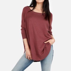 Express Circle Hem Tunic Sweater